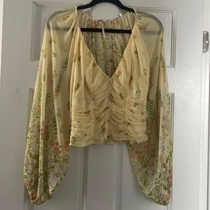 Yellow freepeople Blouse